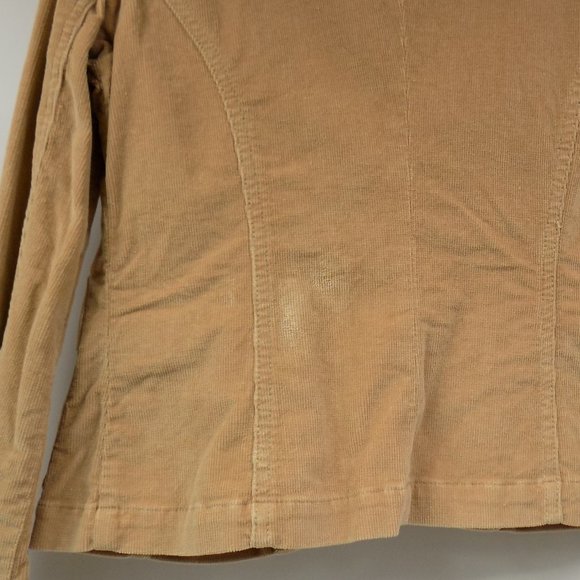 Plugg Tan Corduroy Button Front Blazer Jacket Size Small READ DESCRIPTION! - Picture 9 of 12